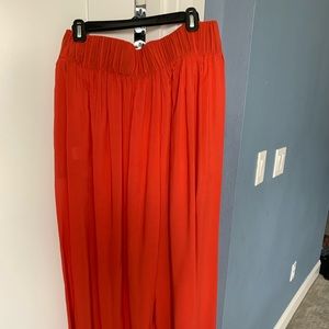Italian silk palazzo pants